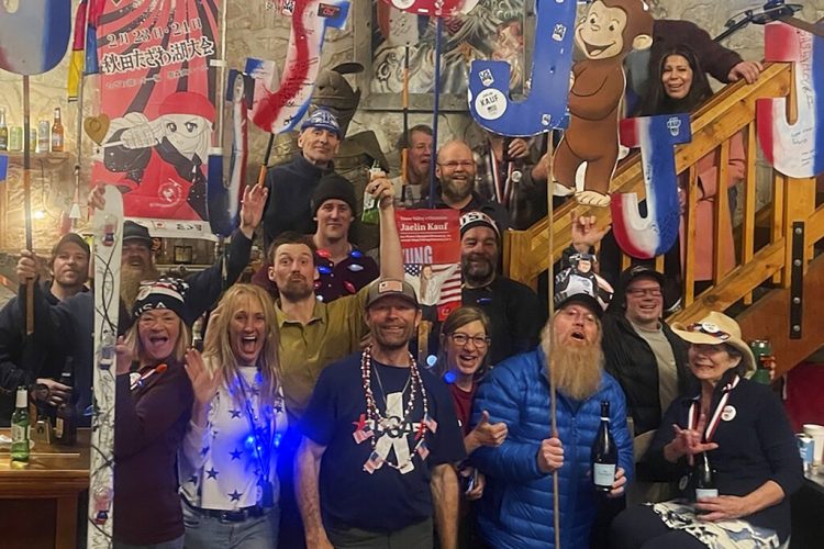 Moguls skier Kauf delivers the love and wins Olympic silver